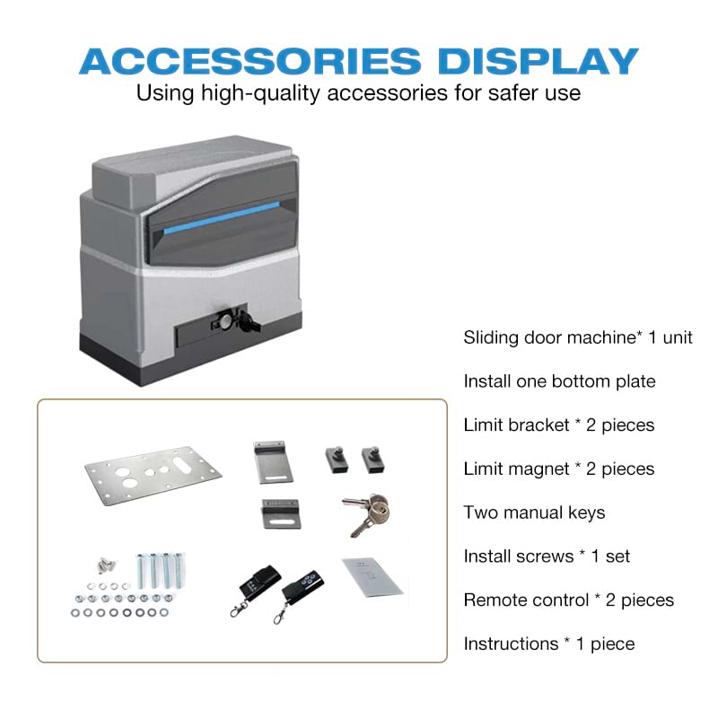 QN-AC1000 AC220 Automatic Sliding Gate Motor 