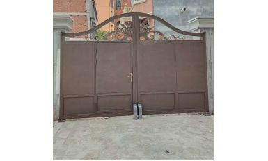 QNSH90 Roller Automatic Swing Gate Opener Application for Warehouse Gate