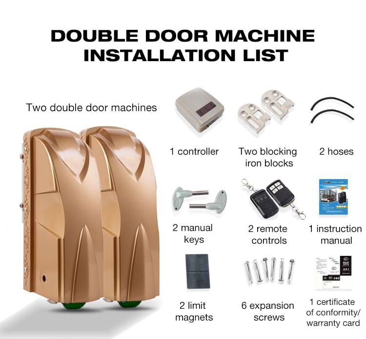 QN-90 DC24V Swing Gate Operator Ground Wheel Rolling Swing Gate Opener